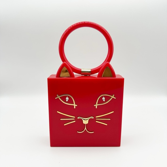 Charlotte Olympia Handbags - Charlotte Olympia Acrylic Top Handle Bag